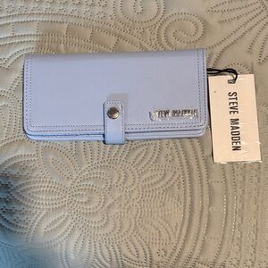 Steve Madden Pastel Blue Clutch Wallet